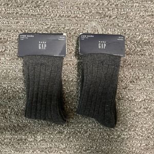 Baby GAP Crew Socks, Boy, 2 Pack, 12-24 Months, NEW